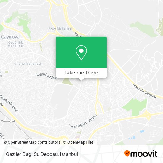 Gaziler Dagı Su Deposu map