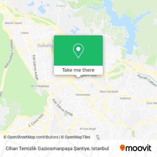 Cihan Temizlik Gaziosmanpaşa Şantiye map