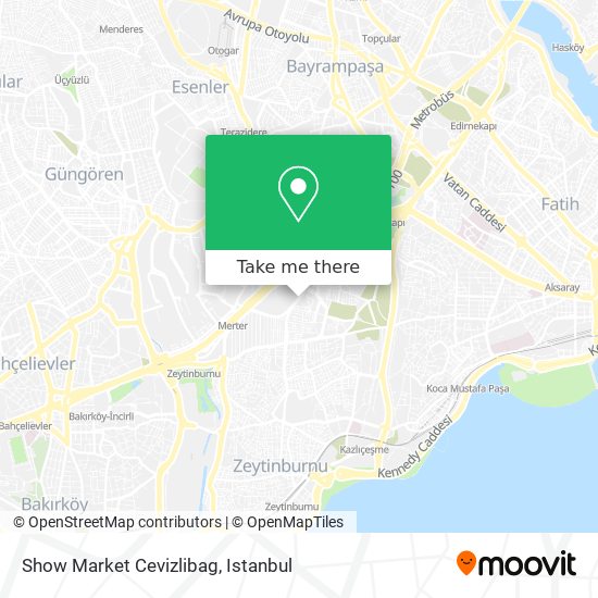 Show Market Cevizlibag map