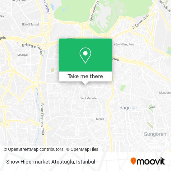 Show Hipermarket Ateştuğla map