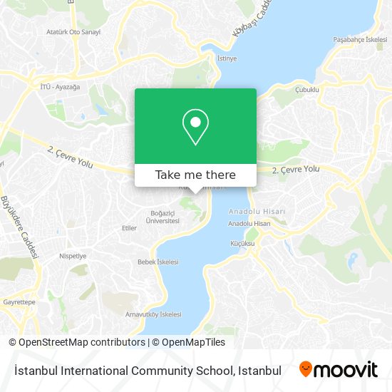 İstanbul International Community  School map