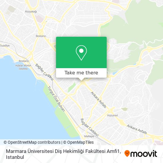 Marmara Üniversitesi Diş Hekimliği Fakültesi Amfi1 map