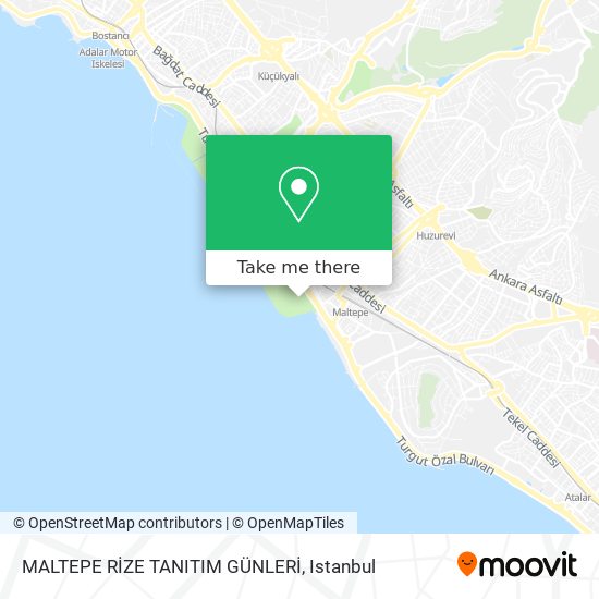 MALTEPE RİZE TANITIM GÜNLERİ map