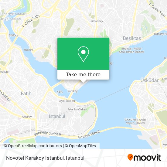 Novotel Karakoy Istanbul map