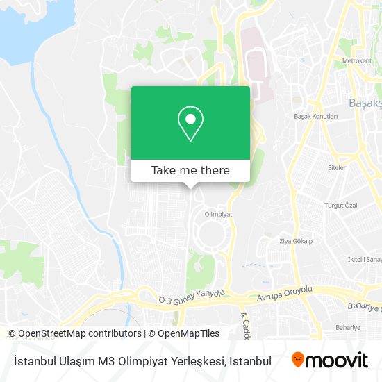 İstanbul Ulaşım M3 Olimpiyat Yerleşkesi map