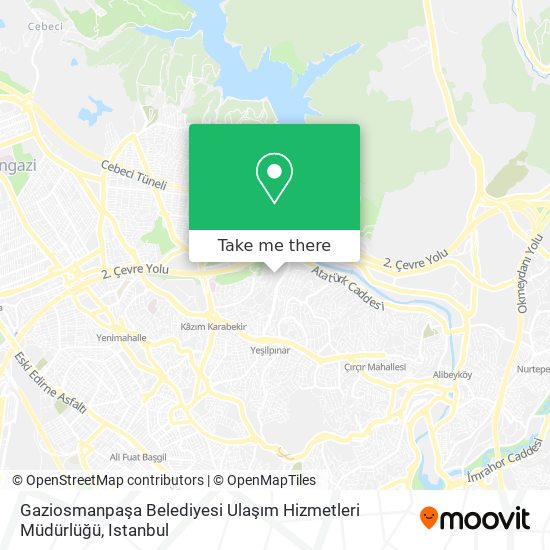 Gaziosmanpaşa Belediyesi Ulaşım Hizmetleri Müdürlüğü map