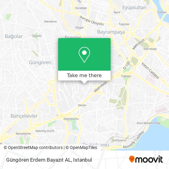 Güngören Erdem Bayazıt AL map