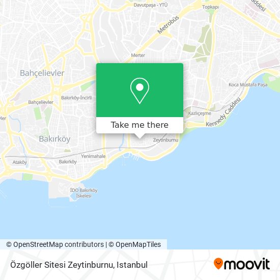 Özgöller Sitesi Zeytinburnu map