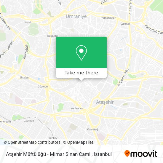 Atşehir Müftülüğü - Mimar Sinan Camii map
