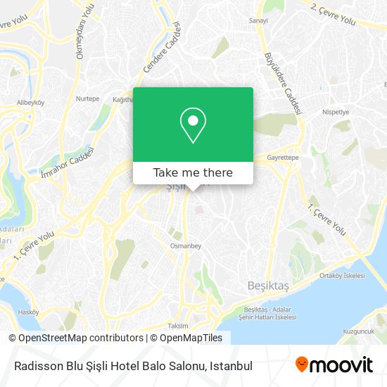 Radisson Blu Şişli Hotel Balo Salonu map