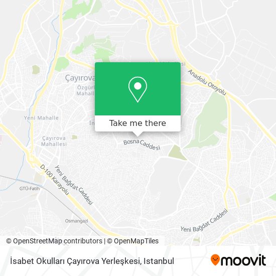 İsabet Okulları Çayırova Yerleşkesi map
