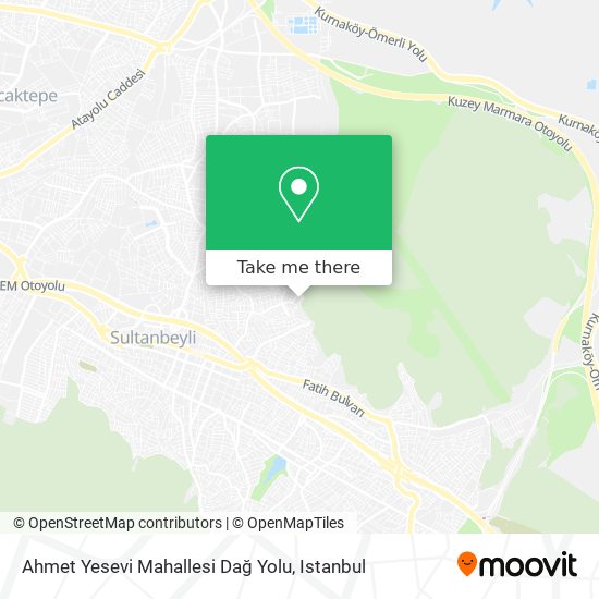 Ahmet Yesevi Mahallesi Dağ Yolu map