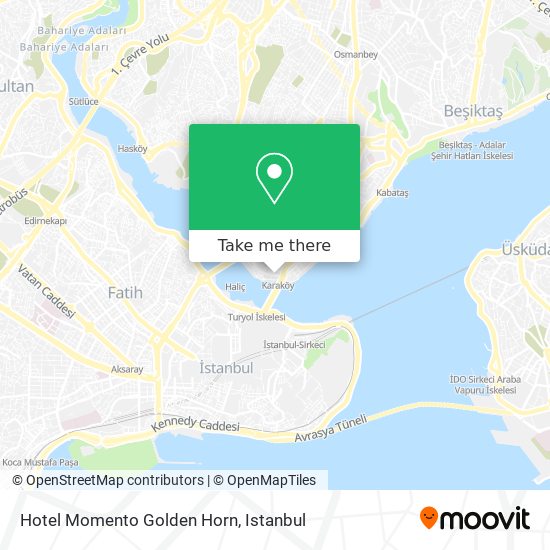 Hotel Momento Golden Horn map