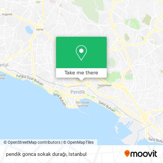pendik gonca sokak durağı map