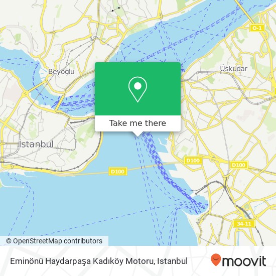 Eminönü Haydarpaşa Kadıköy  Motoru map