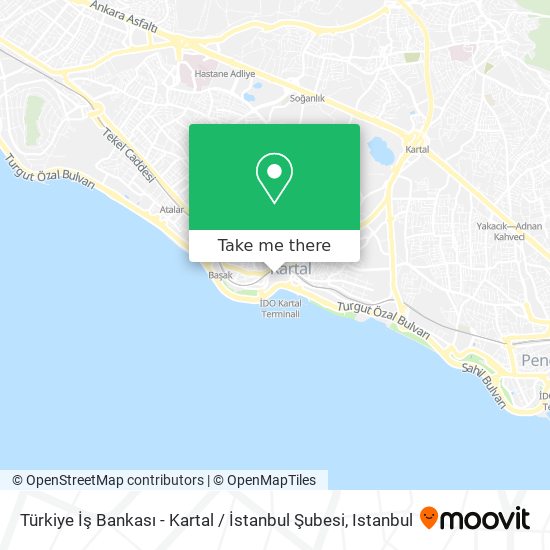 Türkiye İş Bankası - Kartal / İstanbul Şubesi map