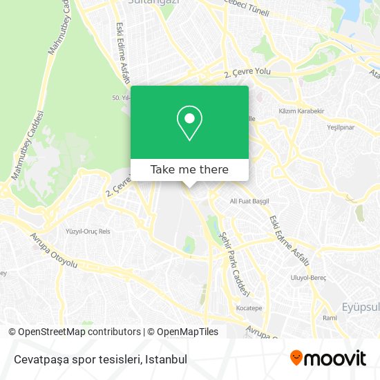 Cevatpaşa spor tesisleri map