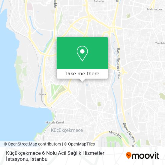 Küçükçekmece 6 Nolu Acil Sağlık Hizmetleri İstasyonu map