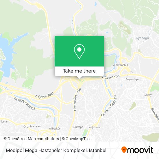 Medipol Mega Hastaneler Kompleksi map