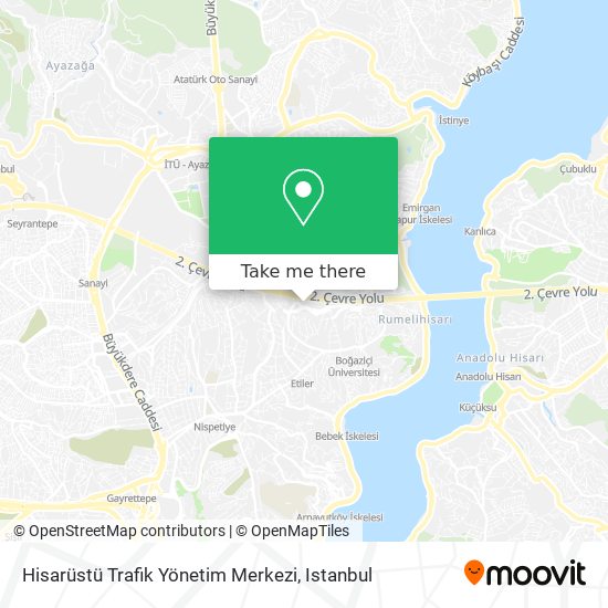 Hisarüstü Trafik Yönetim Merkezi map