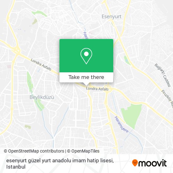 esenyurt güzel yurt anadolu imam hatip lisesi map