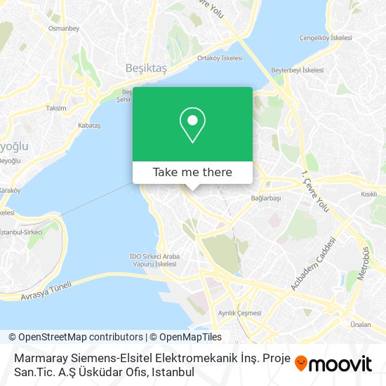 Marmaray Siemens-Elsitel Elektromekanik İnş. Proje San.Tic. A.Ş Üsküdar Ofis map