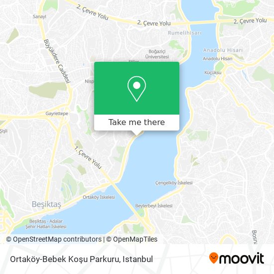 Ortaköy-Bebek Koşu Parkuru map