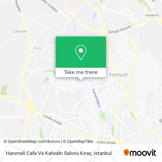 Hanımeli Cafe Ve Kahvaltı Salonu Kıraç map