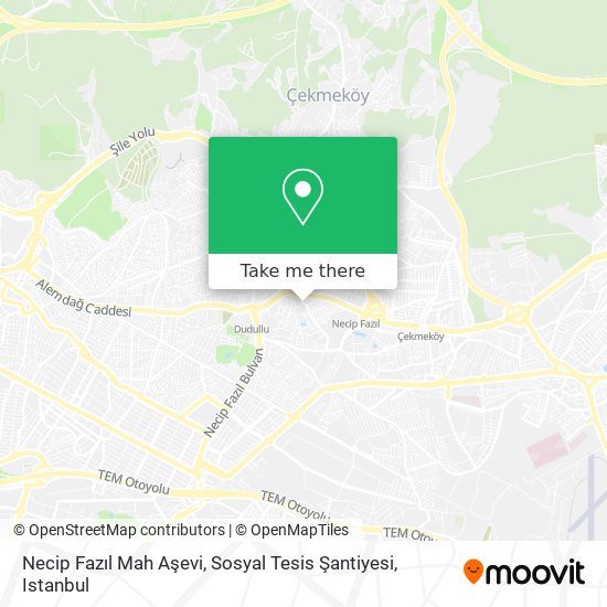 Necip Fazıl Mah Aşevi, Sosyal Tesis Şantiyesi map