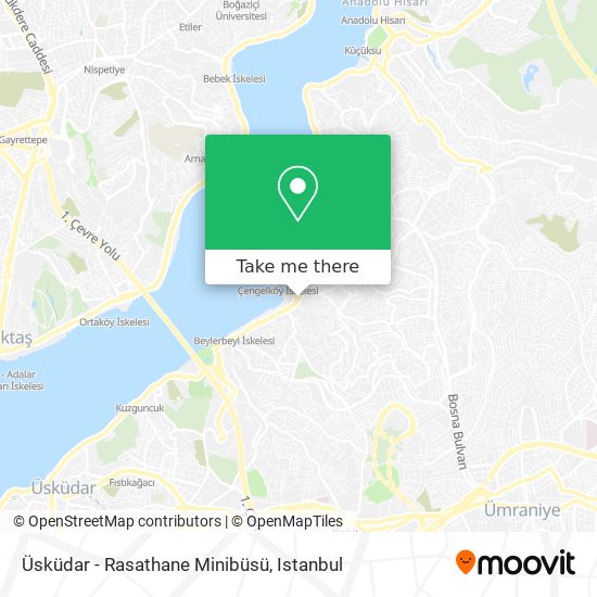 Üsküdar - Rasathane Minibüsü map