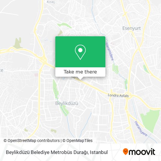 Beylikdüzü Belediye Metrobüs Durağı map