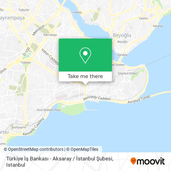 Türkiye İş Bankası - Aksaray / İstanbul Şubesi map