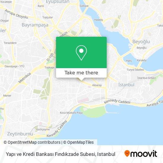 Yapı ve Kredi Bankası Fındıkzade Subesi map