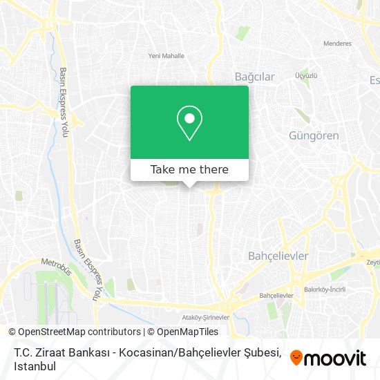 T.C. Ziraat Bankası - Kocasinan / Bahçelievler Şubesi map