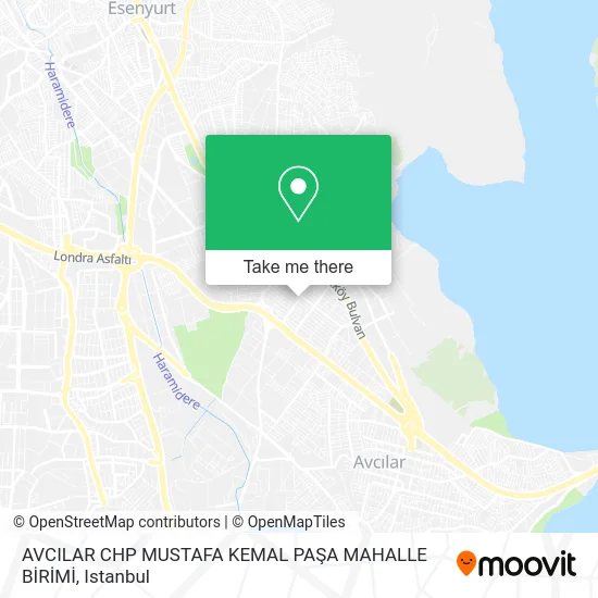 AVCILAR CHP MUSTAFA KEMAL PAŞA MAHALLE BİRİMİ map