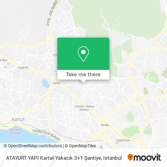 ATAYURT YAPI Kartal-Yakacık 3+1 Şantiye map