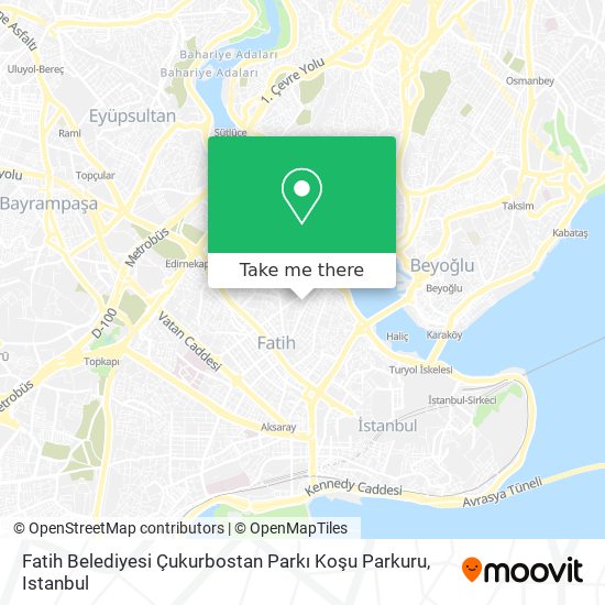 Fatih Belediyesi Çukurbostan Parkı Koşu Parkuru map