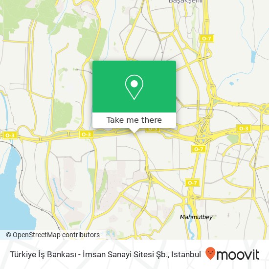 Türkiye İş Bankası - İmsan Sanayi Sitesi Şb. map