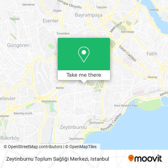 Zeytinburnu Toplum Sağliği Merkezi map