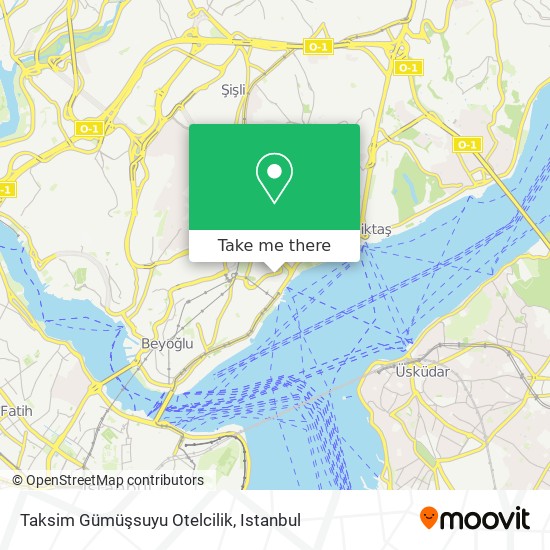 Taksim Gümüşsuyu Otelcilik map