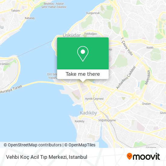 Vehbi Koç Acil Tıp Merkezi map