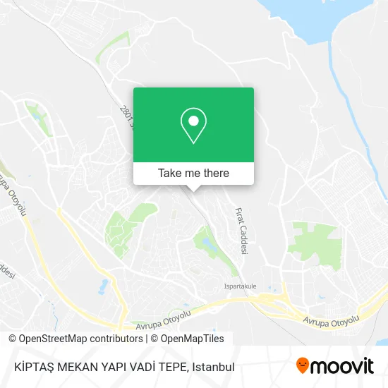 KİPTAŞ MEKAN YAPI VADİ TEPE map