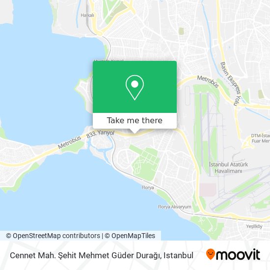 Cennet Mah. Şehit Mehmet Güder Durağı map