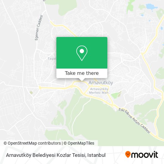Arnavutköy Belediyesi Kozlar Tesisi map