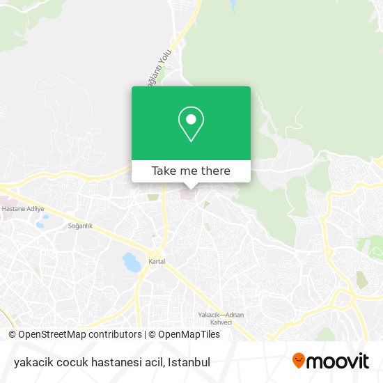 yakacik cocuk hastanesi acil map