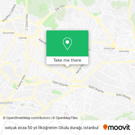 selçuk ecza 50 yıl İlköğretim Okulu durağı map