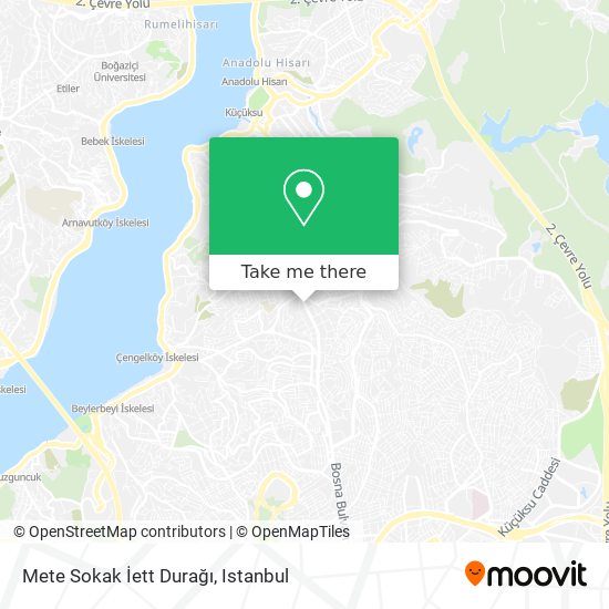 Mete Sokak İett Durağı map