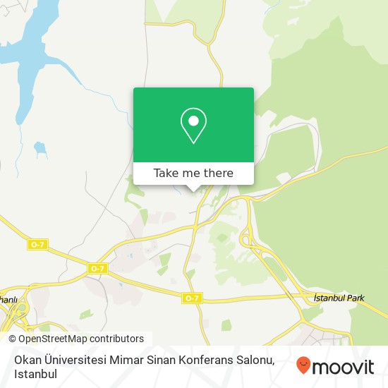 Okan Üniversitesi Mimar Sinan Konferans Salonu map