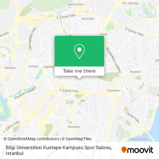 Bilgi Universitesi Kustepe Kampusu Spor Salonu map