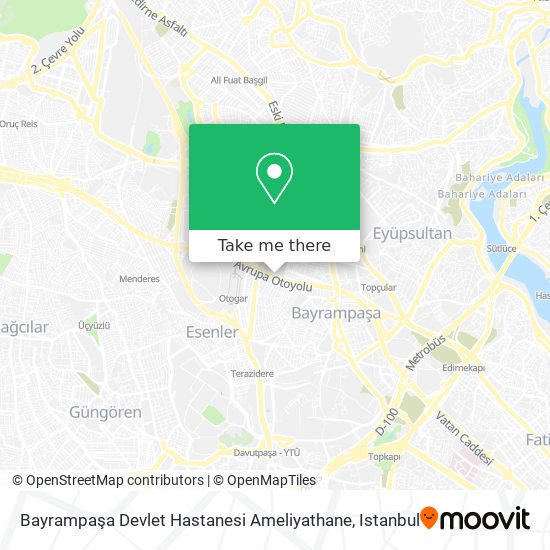 Bayrampaşa Devlet Hastanesi Ameliyathane map